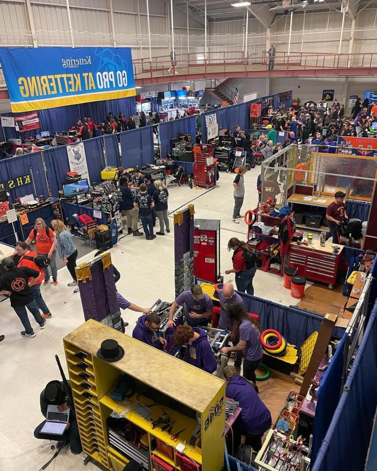 Kettering University, Gene Haas Foundation Partner Hosts FIRST Robotics District Competitions